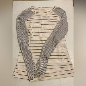 Lululemon Angel Stripe Running Shirt